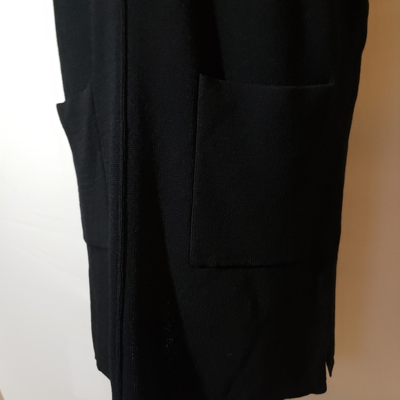 Bruuns Bazaar Black Midi Fitted Sweater Dress - Picture 7 of 7